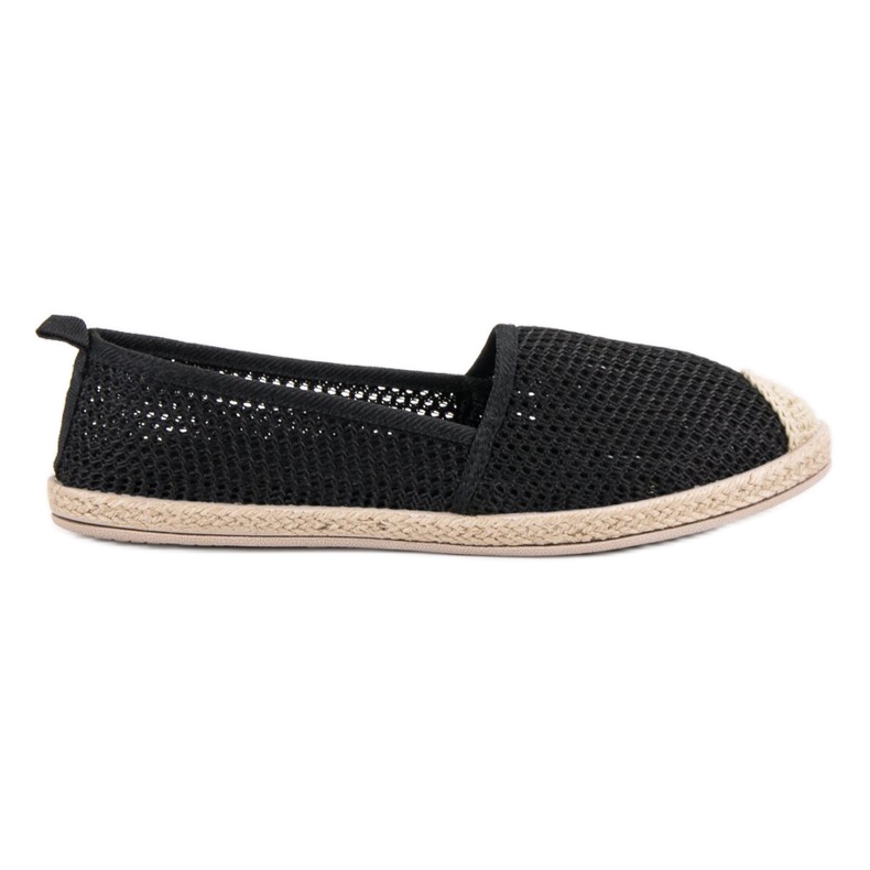 Seastar Schwarze Textil-Espadrilles