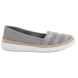 SHELOVET Textil-Espadrilles grau