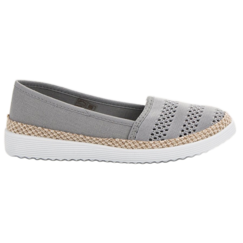 SHELOVET Textil-Espadrilles grau
