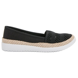 SHELOVET Textil-Espadrilles schwarz