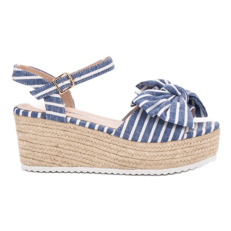 Seastar Keilsandalen mit Schleife blau