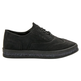 SHELOVET Schwarze Brogues