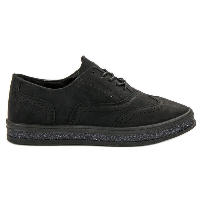 SHELOVET Schwarze Brogues