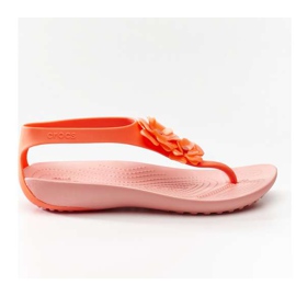 Crocs Serena Embellish Flip W 6PT Helle Korallenmelone mehrfarbig
