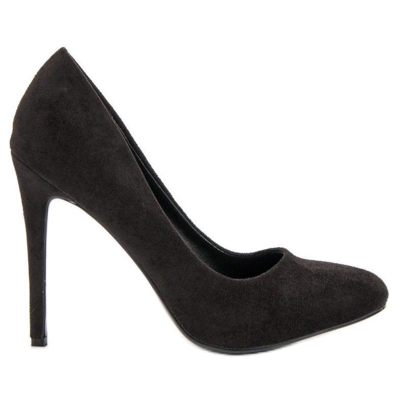 SHELOVET Schwarze Wildleder-Heels
