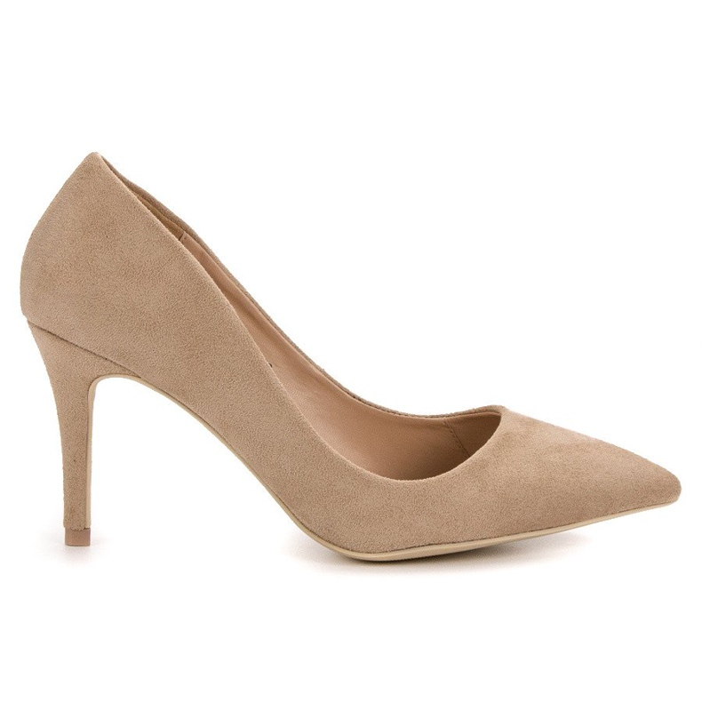 Small Swan Beige High Heels
