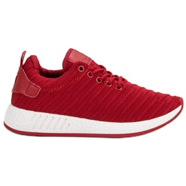 SHELOVET Modische Textilschuhe rot
