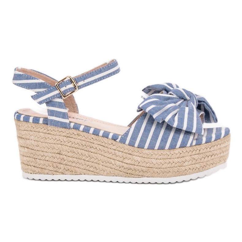 Seastar Keilsandalen mit Schleife blau