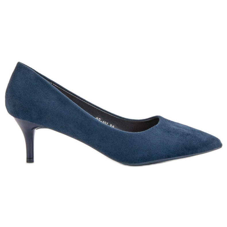 Nio Nio Navy Wildleder Pumps blau