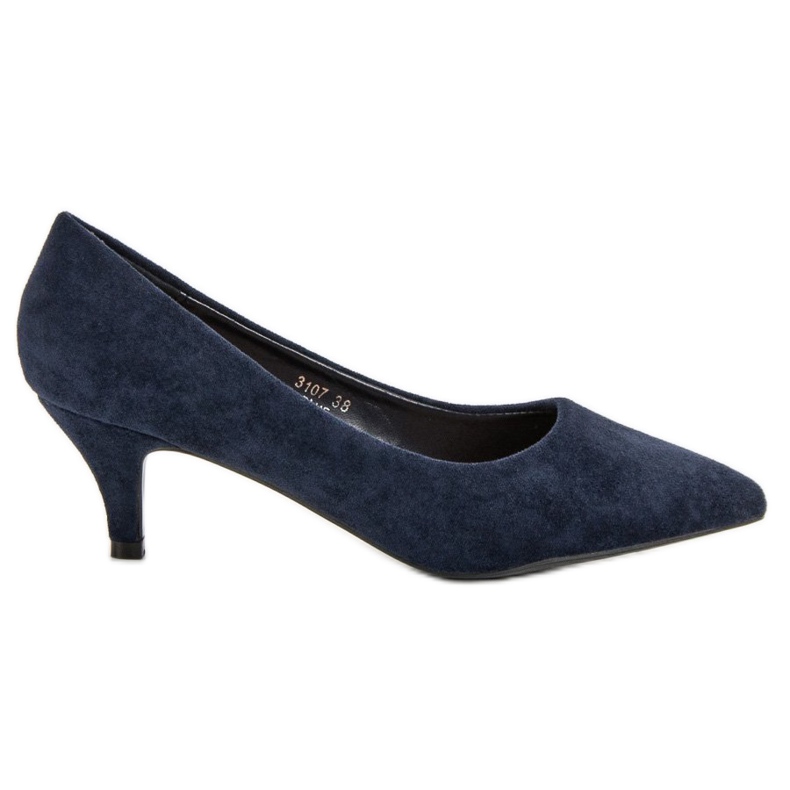 Nio Nio Niedrige Marineblaue High Heels navy blau