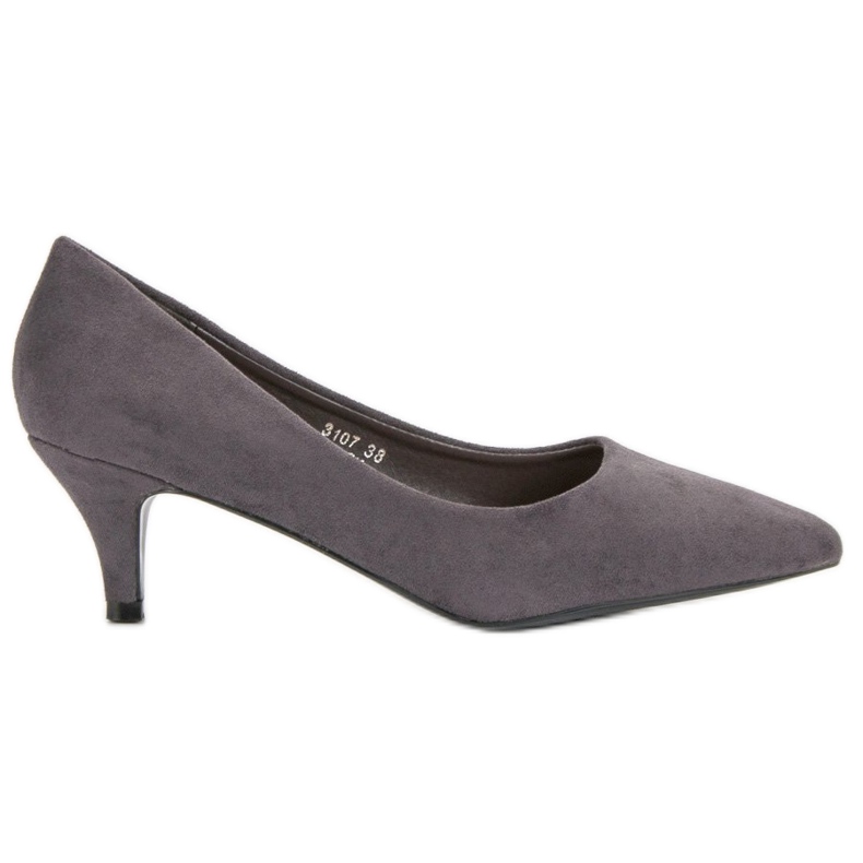 Nio Nio Niedrige graue High Heels