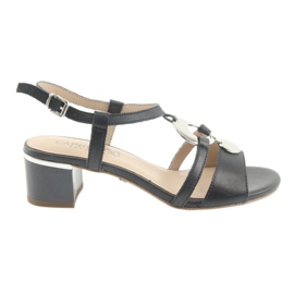 Sandalen mit der Dekoration Caprice 28211 marineblau grau