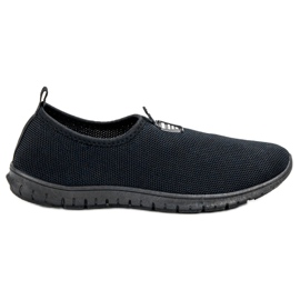 SHELOVET Schwarze Slip-On-Sneakers