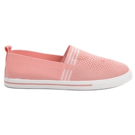 SHELOVET Textil-Sneaker rosa