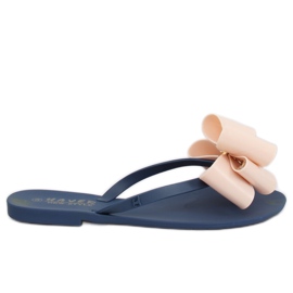 Flip-Flops Meliski marineblau-beige KM104 NAVY / D.BEIGE braun