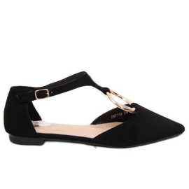 Schwarze Ballerinas JN7119 Schwarz