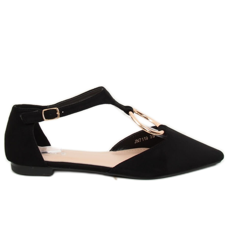 Schwarze Ballerinas JN7119 Schwarz