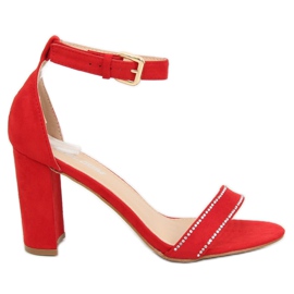 Sandalen am Pfosten rot A8020 Rot