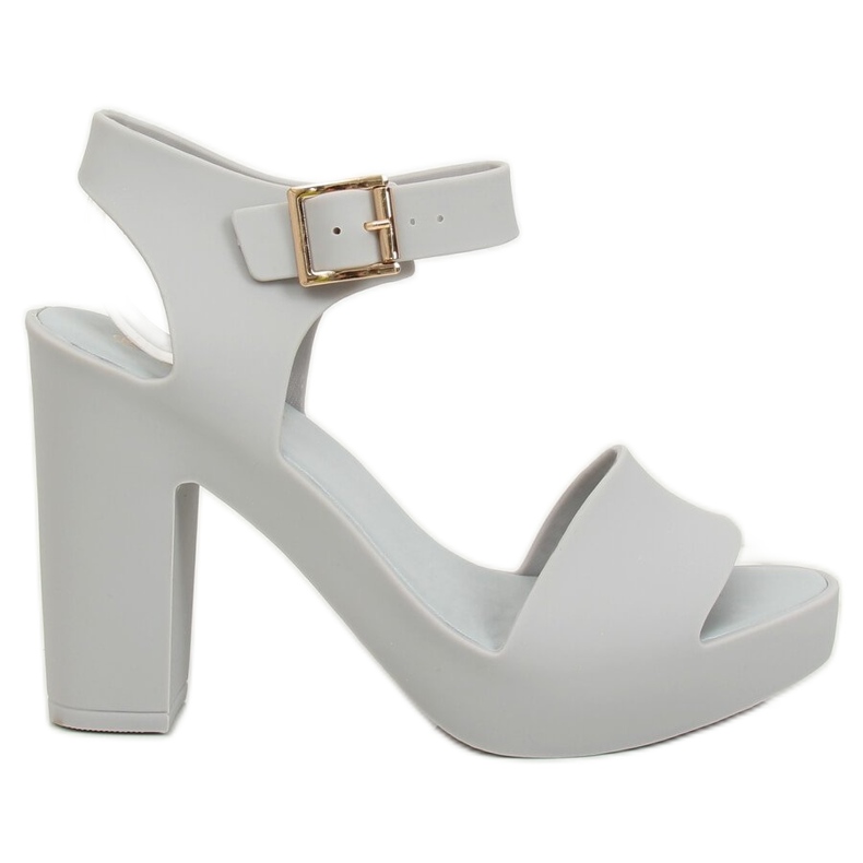 Sandalen High Heels Meliski Grau KM202 L.GRAY