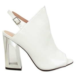 Weiße Damensandalen KSL705-9 Weiß