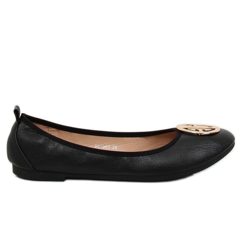 Black VS-660 Schwarze Ballerinas für Damen