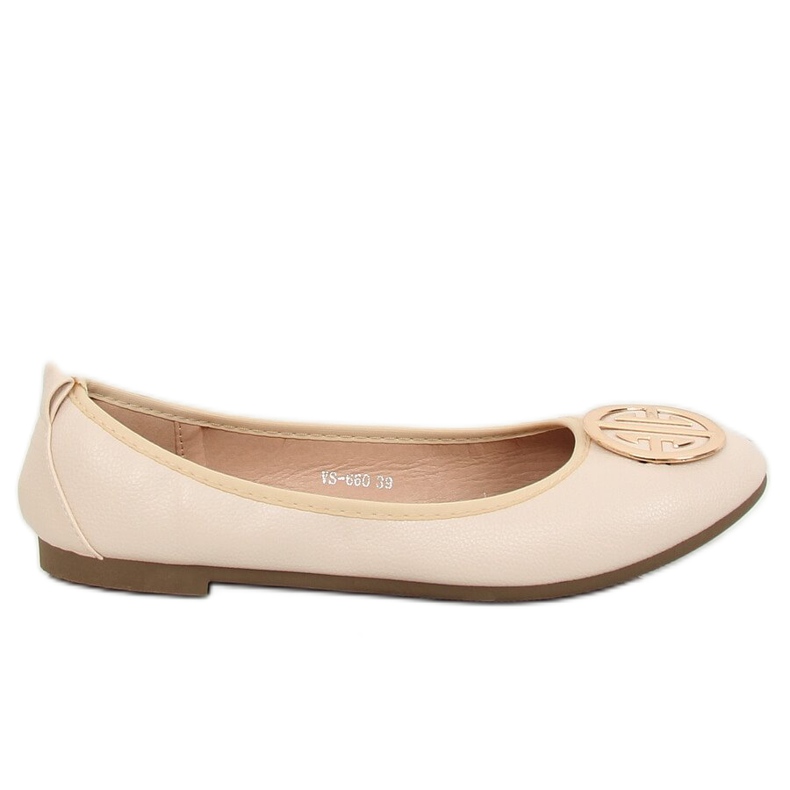 Beige Ballerinas für Damen VS-660 Beige