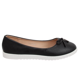 Schwarze Damen Ballerinas YSD-04 Schwarz