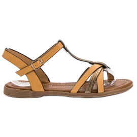 Small Swan Lässige Sandalen braun