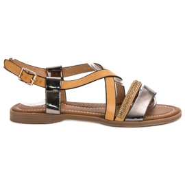 Small Swan Modische Sandalen gelb