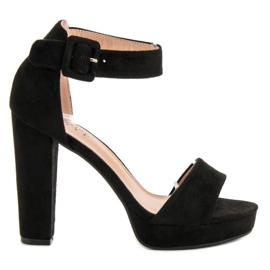 Seastar Sexy Sandalen auf der Plattform schwarz