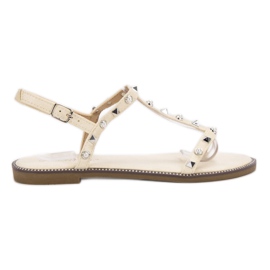 Bestelle Beige Sandalen
