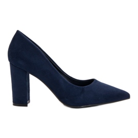 Anesia Paris Marineblaue Pumps navy blau