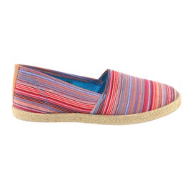 McKey 821 Espadrilles braun rot blau rosa