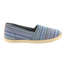 McKey 821 Espadrilles braun blau grün marine