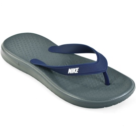 Nike Solay Thong M 882690 001 Hausschuhe grau marineblau