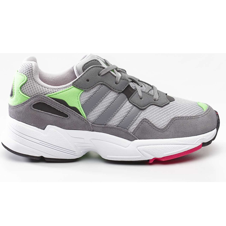 Adidas Yung 96 J 802 Grey Two Grey Three Shock Pink grau mehrfarbig