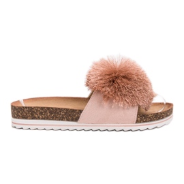 Seastar Hausschuhe mit Pompom rosa