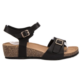 Seastar Klassische Keilsandalen schwarz