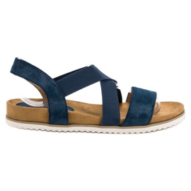 Evento Slip-On-Sandalen für Damen blau marineblau