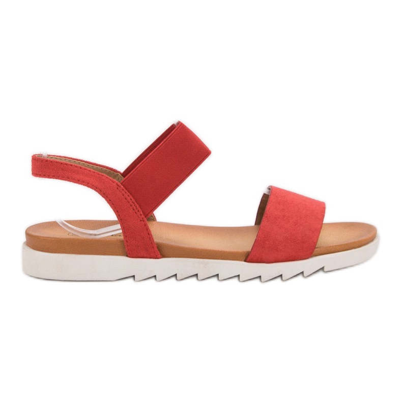 Primavera Rote Sandalen mit Gummiband