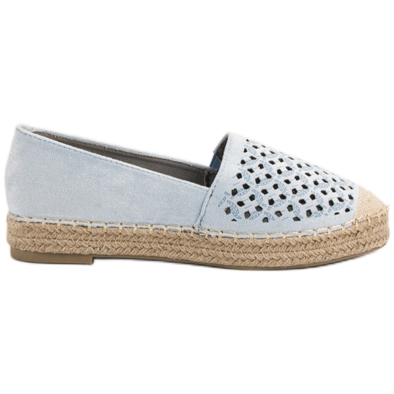 VICES Wildleder-Espadrilles blau
