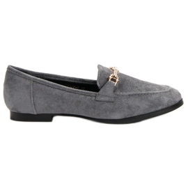 Balada Graue Wildleder-Loafer
