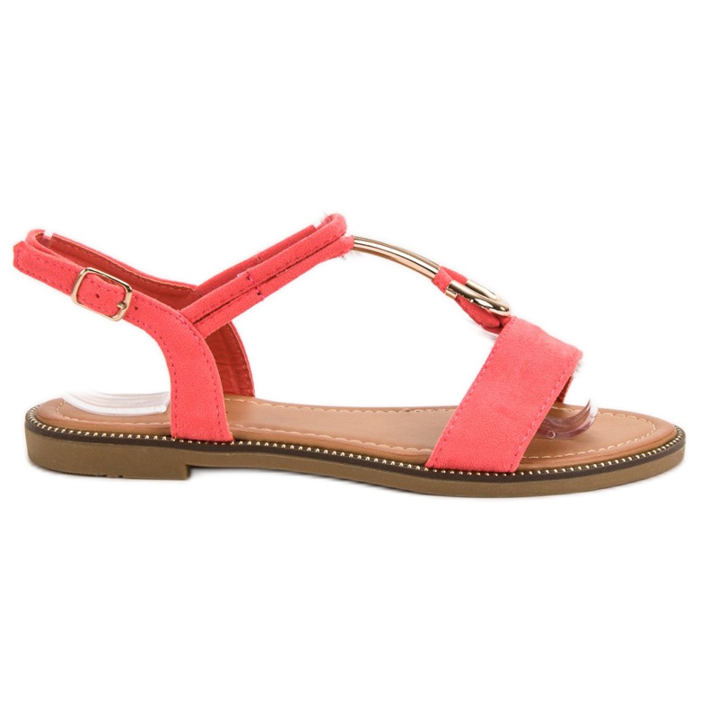 Laura Mode Sandalen aus Wildleder rot