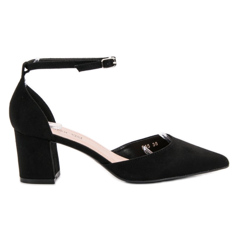 Queen Vivi Wildleder Pumps in Spitz schwarz