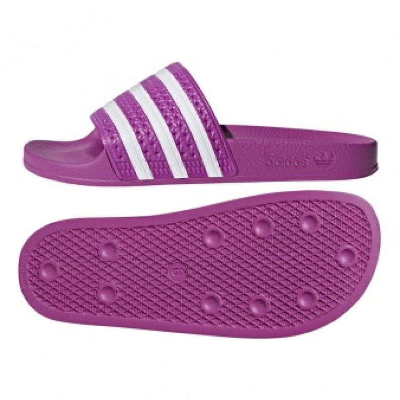 Adidas Originals Adilette Hausschuhe W CG6539 weiß violett