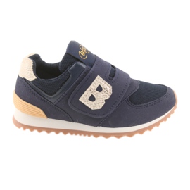 Befado Kinderschuhe bis 23 cm 516Y038 gelb marineblau