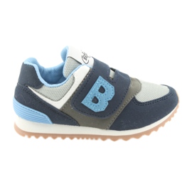 Befado Kinderschuhe 516Y041 grau marineblau