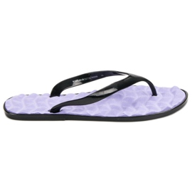 SHELOVET Flip-Flops aus Gummi lila