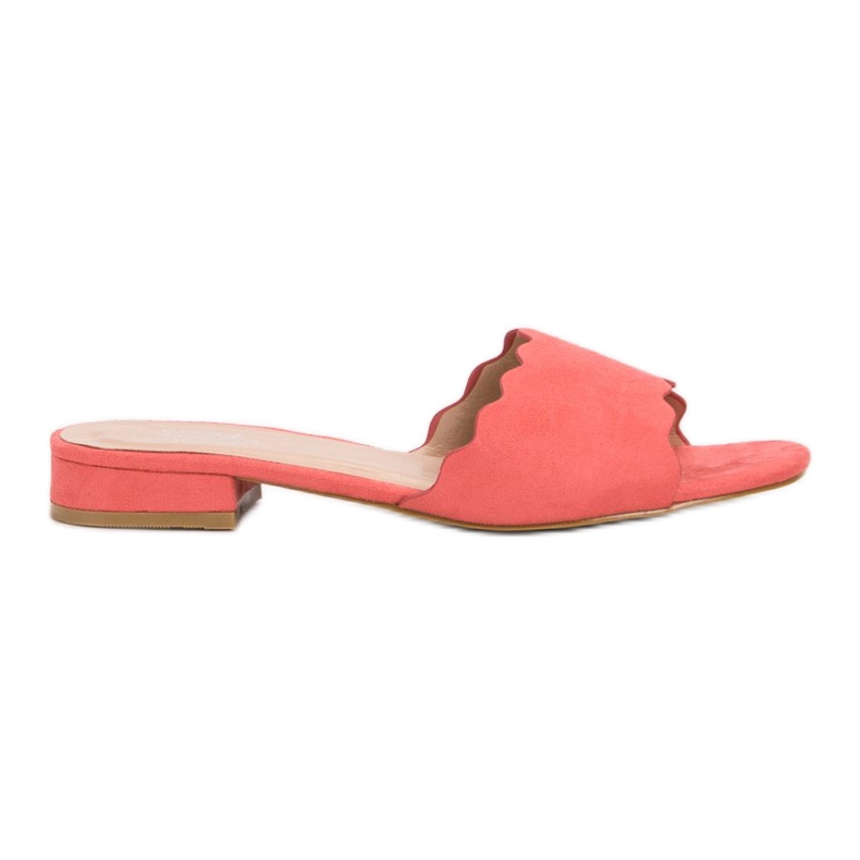 Small Swan Flip-Flops auf flacher Ferse rot