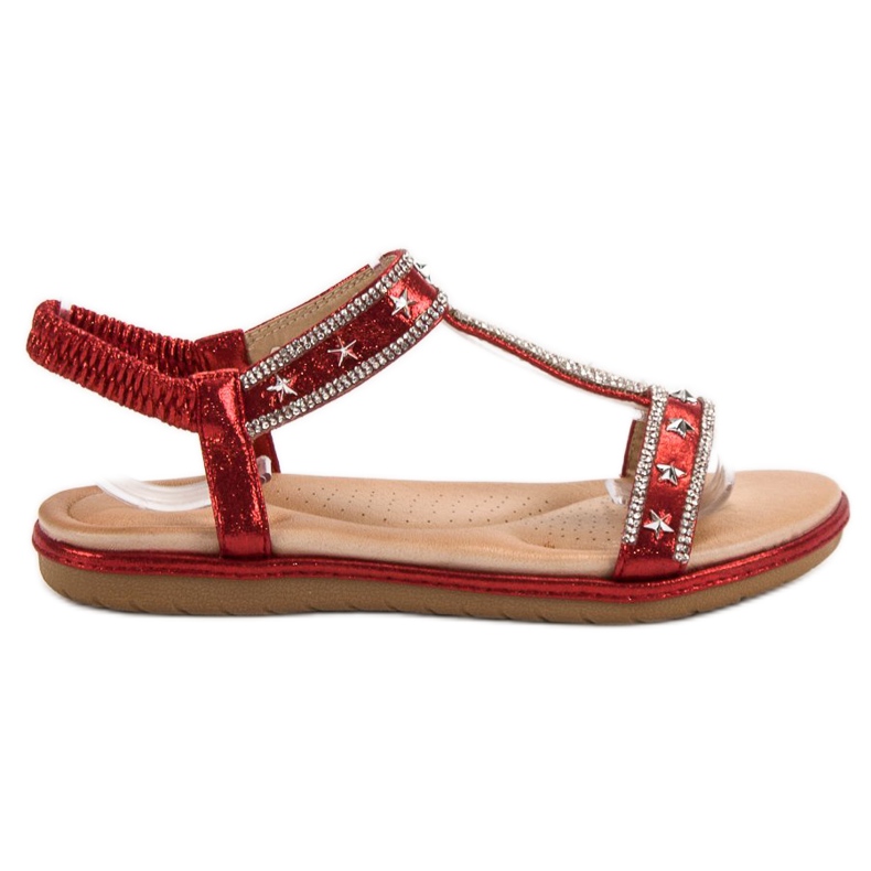 Renda Stilvolle rote Sandalen